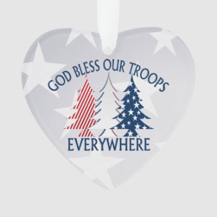 Arbres de Noël patriotiques et prière