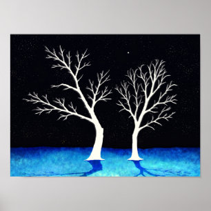 Arbres d'hiver - Impression Art numérique