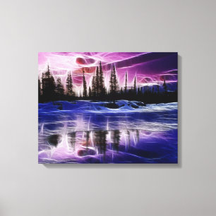 Arbres en Toile Enveloppée Paysage Neige