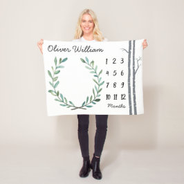 Arbres et guirlande de bouleau de couverture