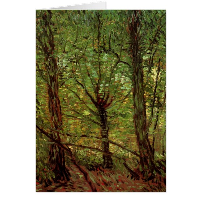Arbres et sous-bois par Vincent van Gogh (Devant)