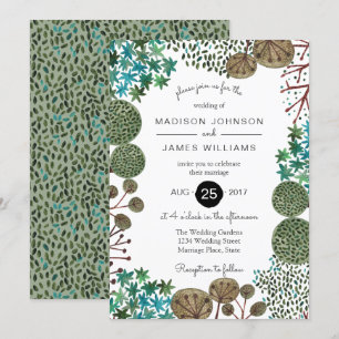 Arbres Forêt Bois   Mariage   Invitation