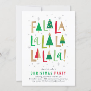 Arbres joyeux Noël Fête Invitation