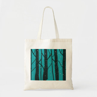 Arbres noirs de sac fourre-tout bleus