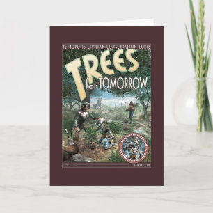 Arbres pour la carte de voeux de demain