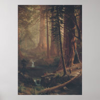 Arbres séquoias géants - Art mural du XIXe siècle
