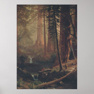 Arbres séquoias géants - Art mural du XIXe siècle