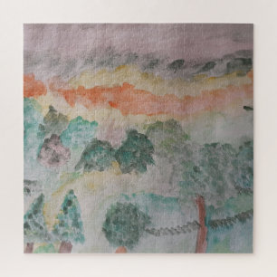 Arbres Sur La Baie Jigsaw Puzzle
