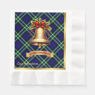 Arbuthnot Personalisiert Tartan Christmas Serviette
