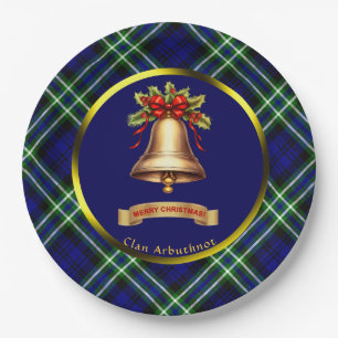 Arbuthnot Tartan Personalisiert Weihnachten Pappteller