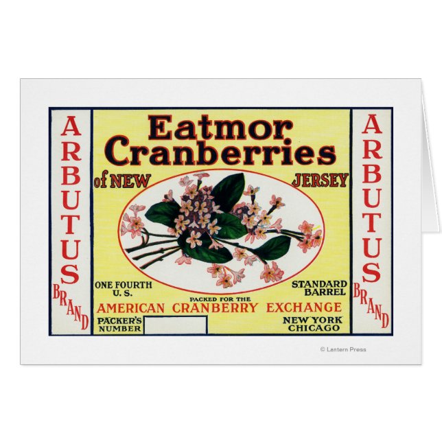 Arbutus Eatmor Cranberries Marke (Vorderseite (Horizontal))