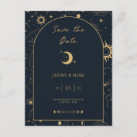 Arc céleste Enregistrer la date Carte postale Invi