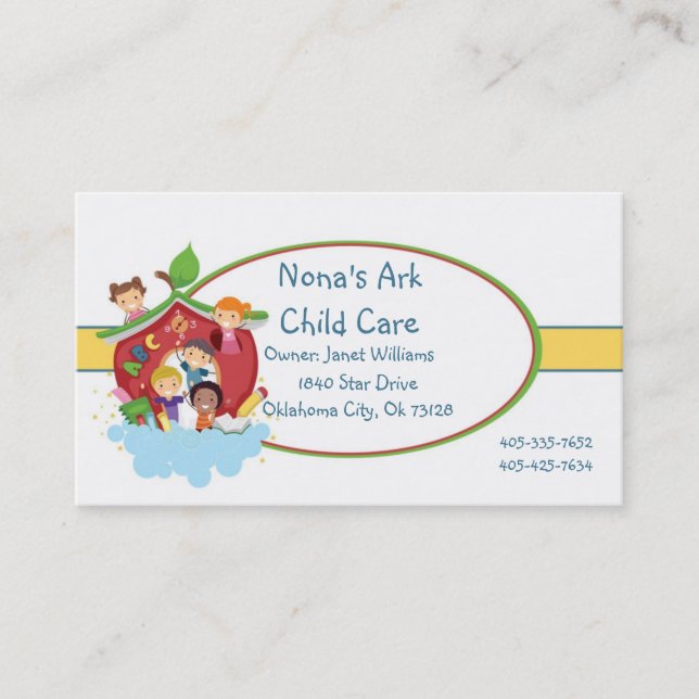 Arc Child Care Business Card Visitenkarte (Vorderseite)
