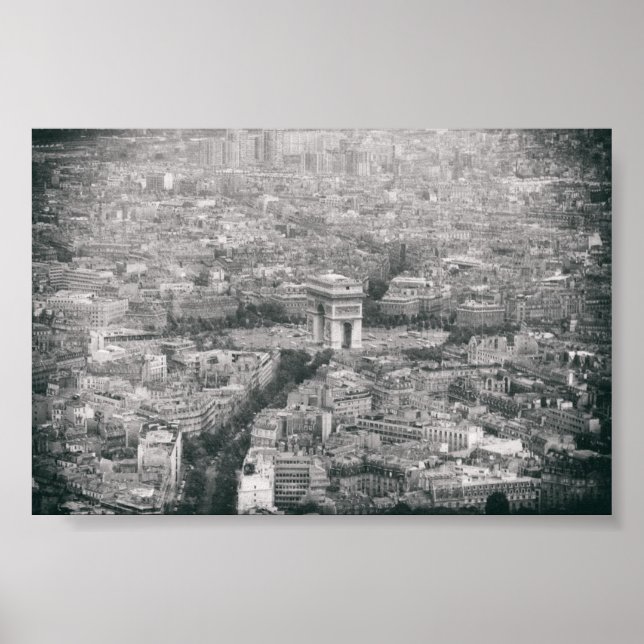 Arc De Triomphe Berühmte Monumente in Paris Poster (Vorne)