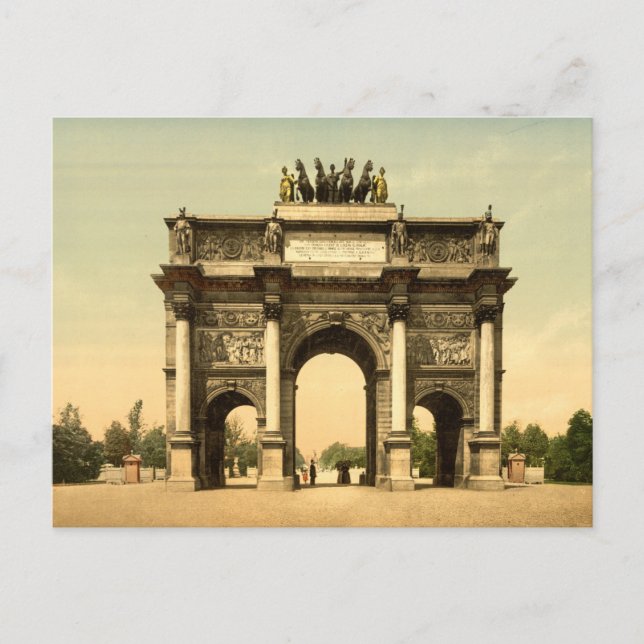 Arc de Triomphe du Carrousel Paris Postkarte (Vorderseite)