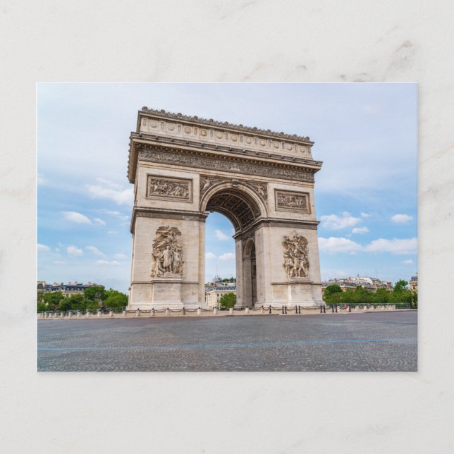 Arc de Triomphe in Paris, Frankreich Postkarte (Vorderseite)