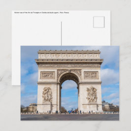 Arc de Triomphe in Paris, Frankreich Postkarte