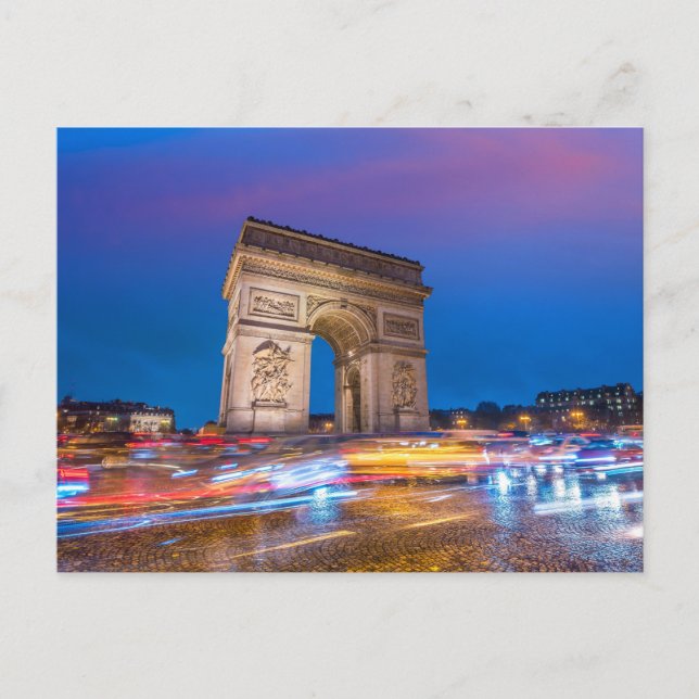 Arc de Triomphe | Nationaldenkmal | Paris Frankrei Postkarte (Vorderseite)