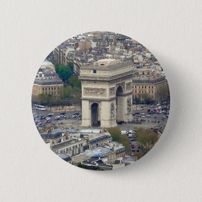 Arc de Triomphe Paris Frankreich Button (Vorderseite)