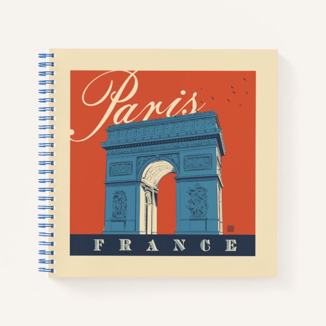 Arc de Triomphe | Paris, Frankreich Notizbuch (Vorderseite)