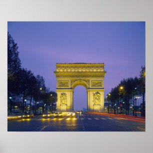 Arc de Triomphe, Paris, Frankreich, Poster