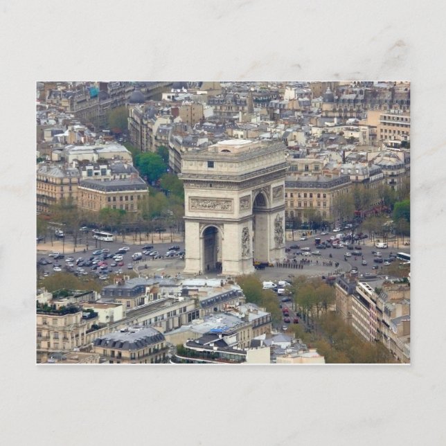 Arc de Triomphe Paris Frankreich Postkarte (Vorderseite)