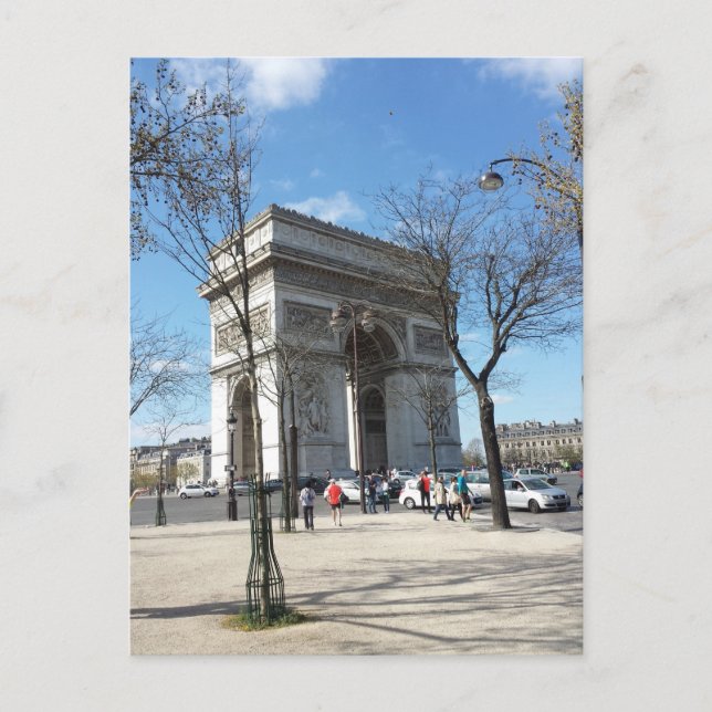 Arc de Triomphe, Paris, Frankreich Postkarte (Vorderseite)