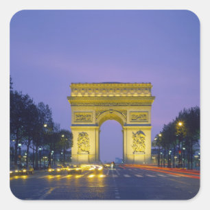 Arc de Triomphe, Paris, Frankreich, Quadratischer Aufkleber