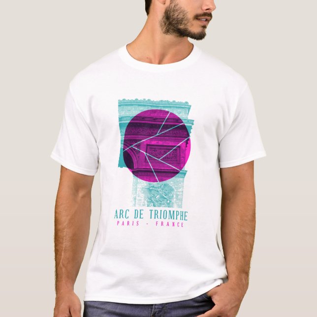 Arc De Triomphe Paris Frankreich T-Shirt (Vorderseite)