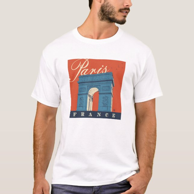 Arc de Triomphe | Paris, Frankreich T-Shirt (Vorderseite)
