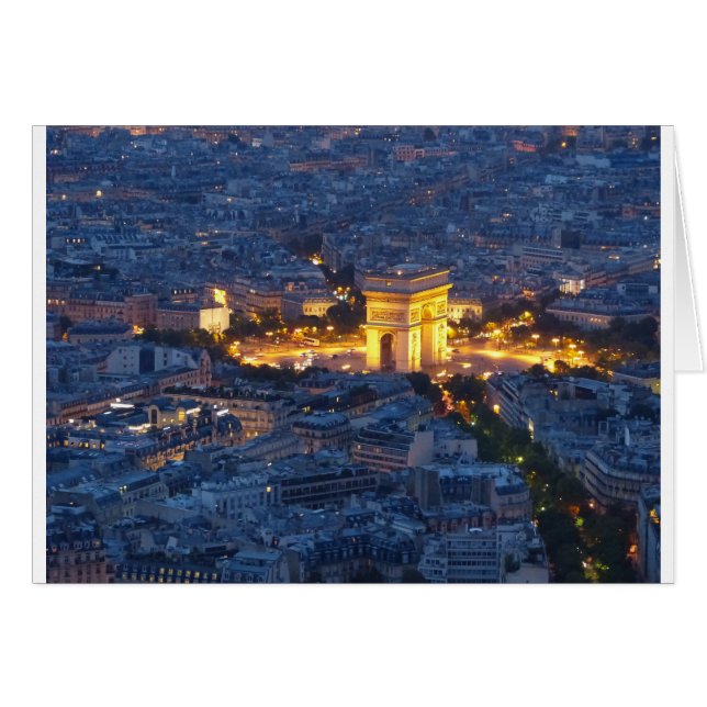 Arc De Triomphe Paris Frankreich Weltstadt (Vorderseite (Horizontal))
