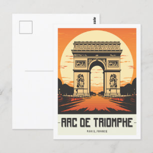 Arc de Triomphe Paris Postkarte