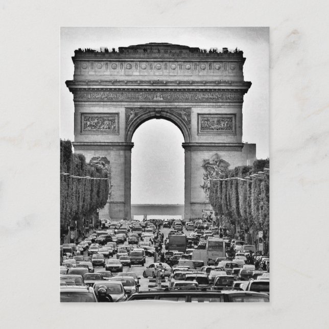 Arc de Triomphe Postkarte (Vorderseite)