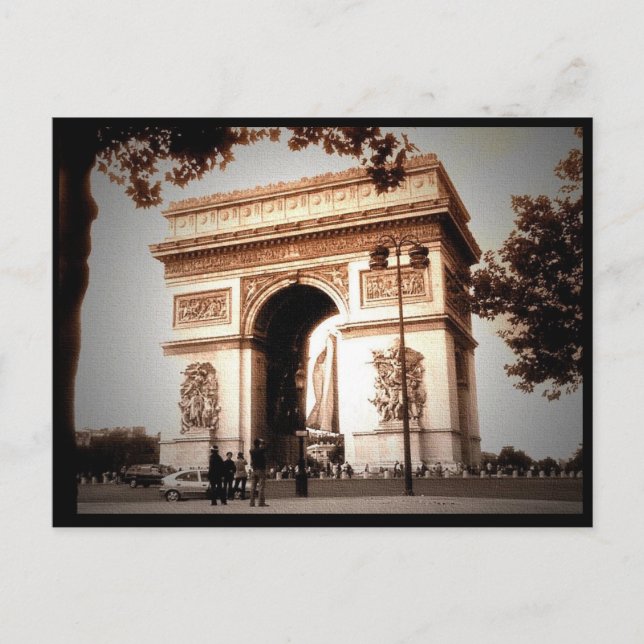 Arc de Triomphe Postkarte (Vorderseite)