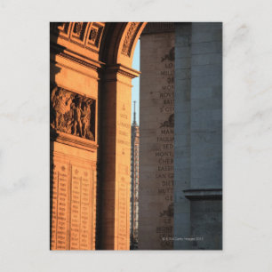 ARC DE TRIOMPHE und EIFFEL Turm 2 Postkarte