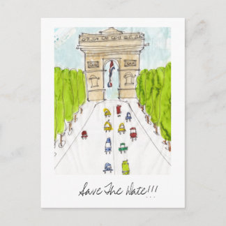 Arc d'triomphe, Save the Date!!! Ankündigungspostkarte
