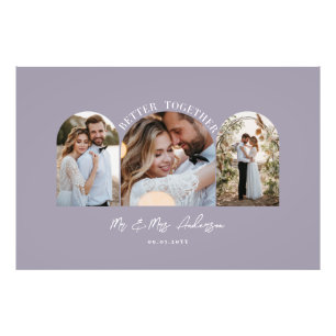 Arc élégant violet multi photo décoration de maria