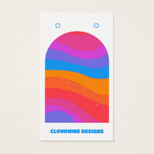 Arc en arc-en-ciel Earrage collier bijoux carte d'