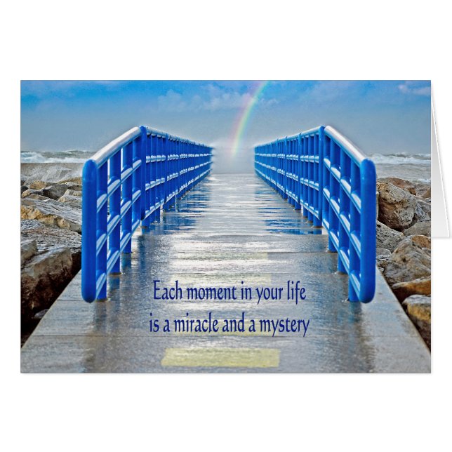 Arc en ciel à la fin du quai (Devant Horizontal)