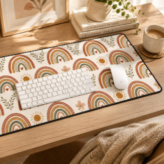 Arc-en-ciel aquarelle boho chaud