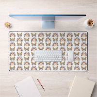 Arc-en-ciel Boho Motif gris jaune blanc