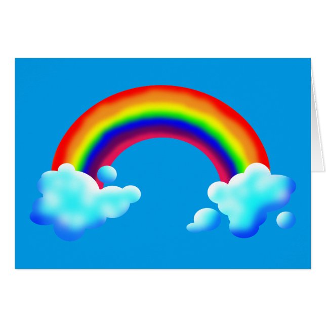 Arc-en-ciel clair et coloré (Devant horizontal)