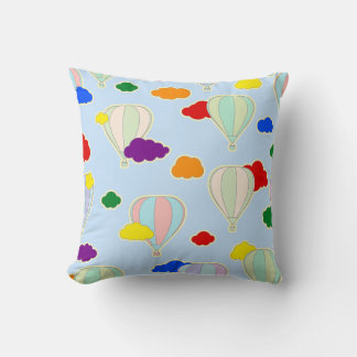 Arc-en-ciel Clouds Jeter Coussin