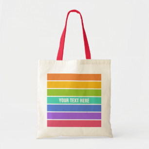 Arc-en-ciel Couleurs sacs personnalisés