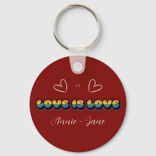 Arc-en-ciel d'amour LGBTQ porte-clés