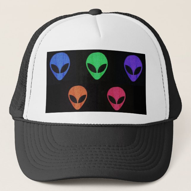 Arc en ciel de casquette ALIEN. (Devant)