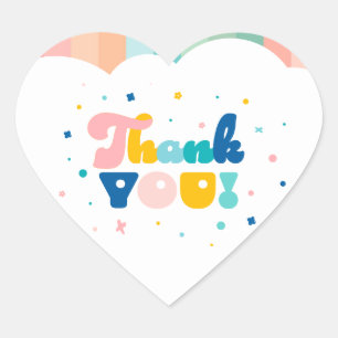 Arc-en-ciel de fête d'anniversaire amusant Sticker