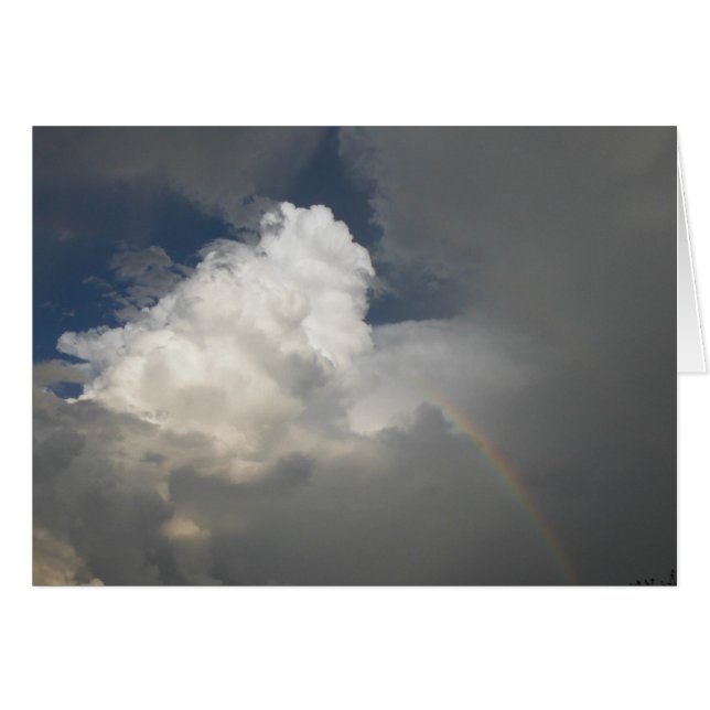 Arc-en-ciel de l'espoir ~ Bénédiction et carte de  (Devant Horizontal)