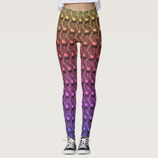 Arc en ciel dégradé pangolin, instruction leggings