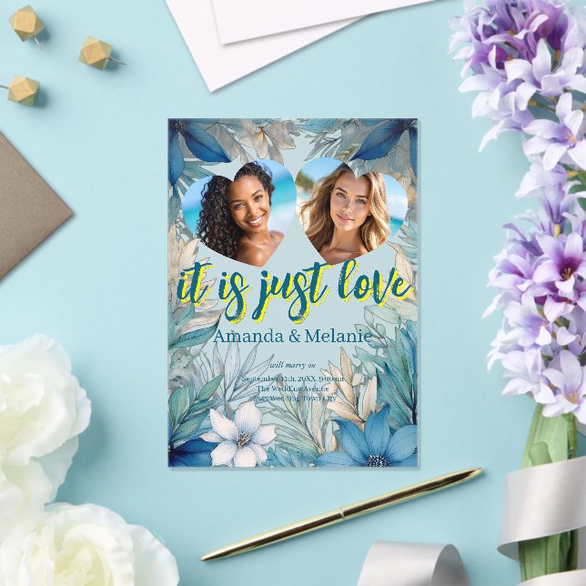 Arc en ciel et Faire-part de mariage tropicale (Insitu (Mariage))